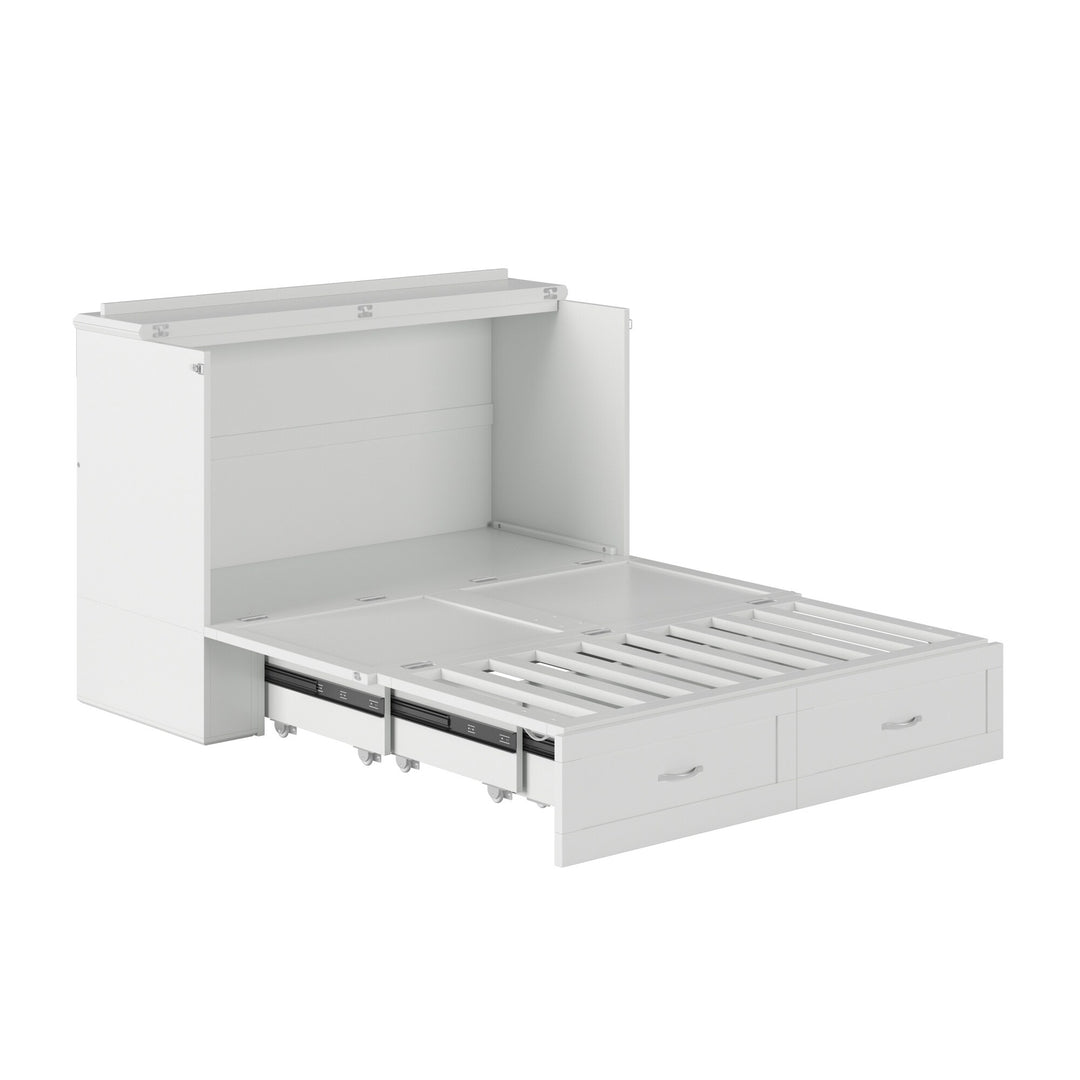 Hamilton Murphy Bed Chest with Mattress and Storage Drawer