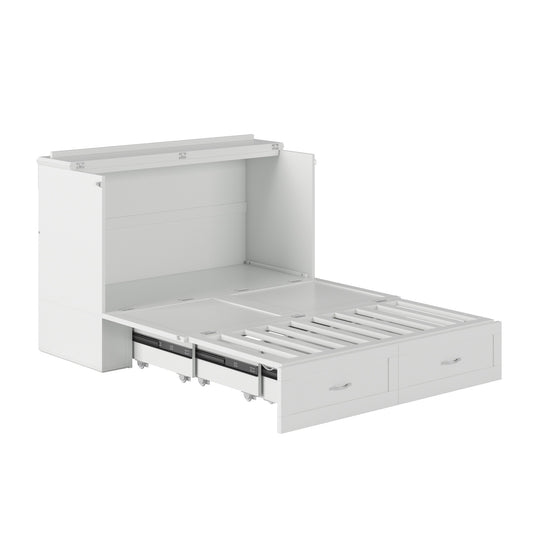Hamilton Murphy Bed Chest with Mattress and Storage Drawer