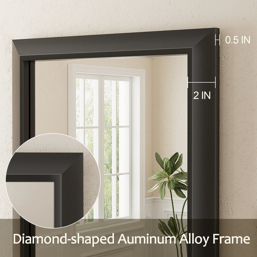 5-Year Warranty Full Size Farmhouse Beveled Metal Rectangle Wall Bathroom Vanity Mirrors