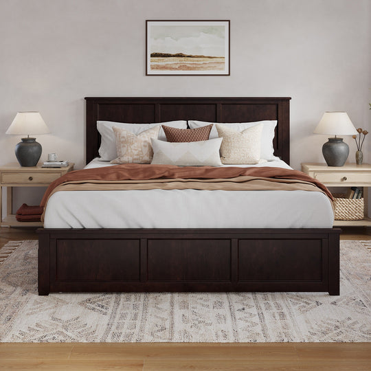 Madison Platform Bed with Matching Footboard & Trundle