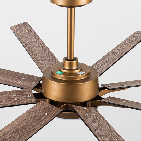 65-Inch Modern Reversible Dimmable Large Ceiling Fan with Light and Remote