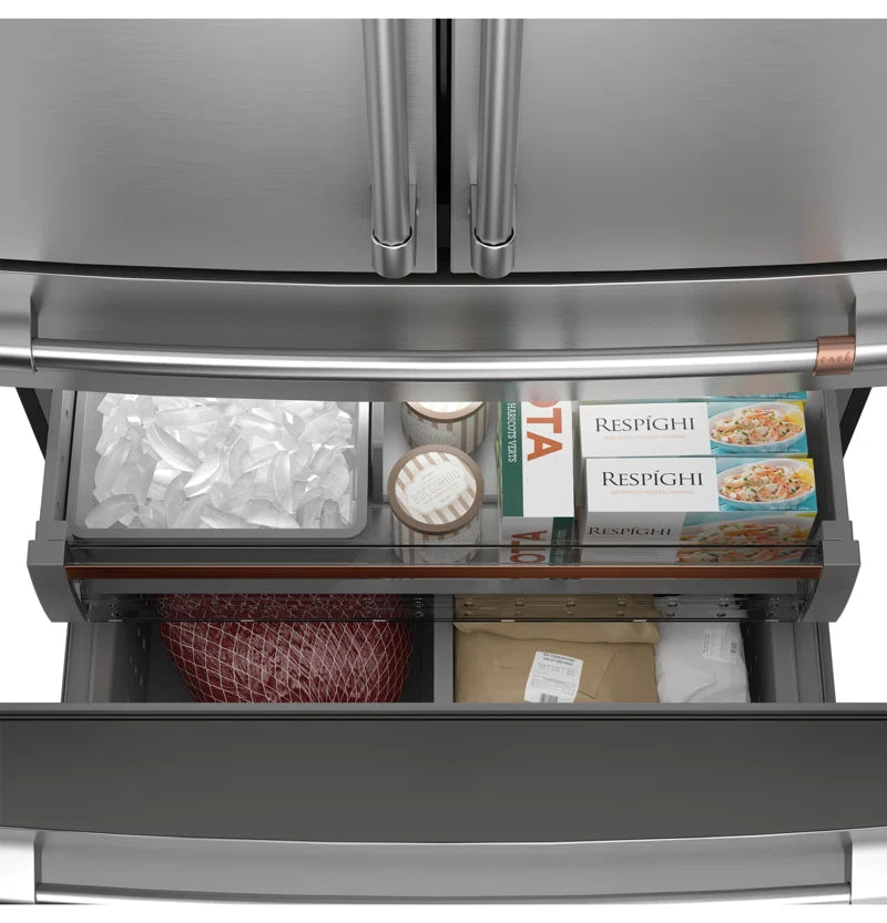 ENERGY STAR 23.2 Cu. Ft. Smart Counter-Depth 4-Door French-Door Refrigerator with Dual-Dispense Autofill Pitcher
