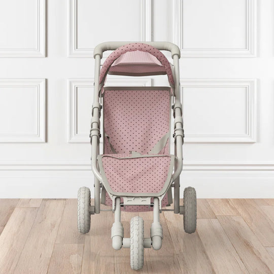 Olivia'S Little World Doll Jogging-Style Stroller, Pink/Cream/Gray