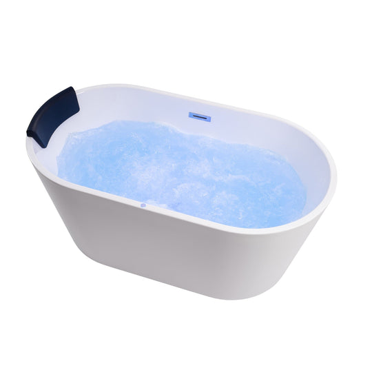 54" Acrylic Freestanding Soaking Bathtub
