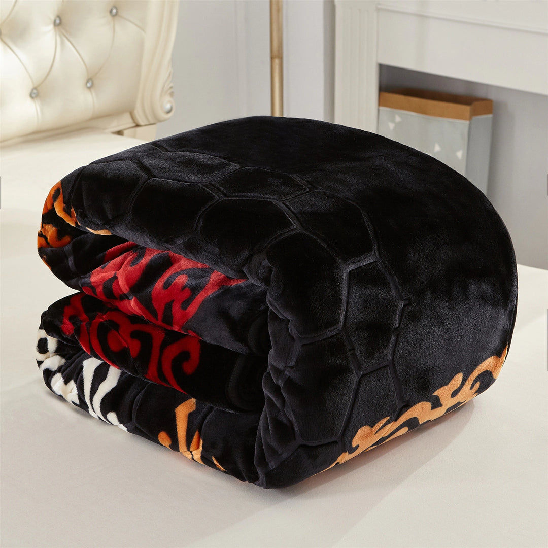 Heavy Korean Mink Fleece King Size Blanket, Christmas Gift for Parents