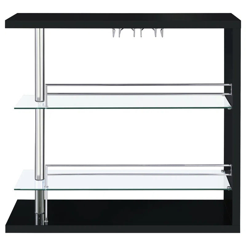 Kwesi Rectangular 2-Shelf Bar Unit - Only Bar Included