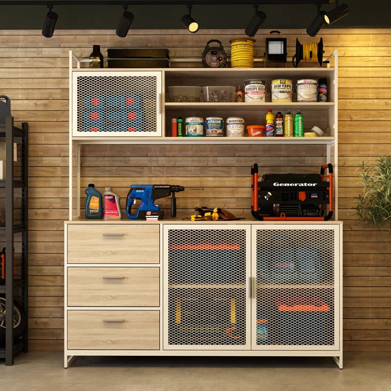 Heavy-Duty Garage Workbench with Ample Storage & Reinforced Countertop