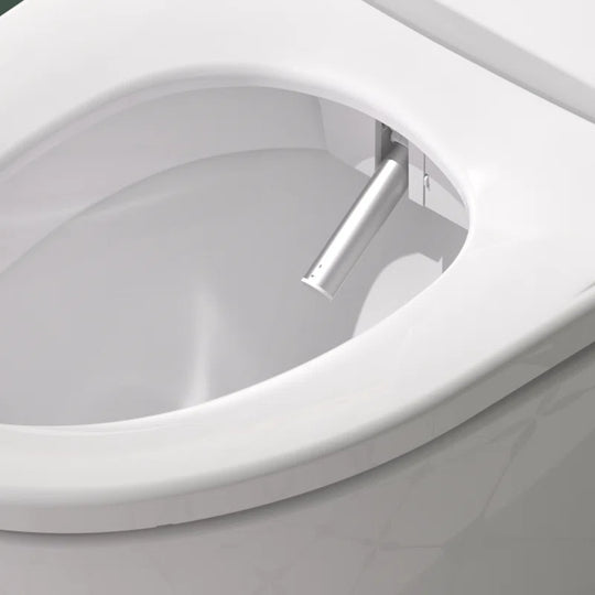 Smart Toilet with Tankless Bidet Wash, Auto Open Lid, 1.28 Gallons Auto Dual Flush, Heat Seat, Warm Wash/Dryer, Soft Closing, Remote Control