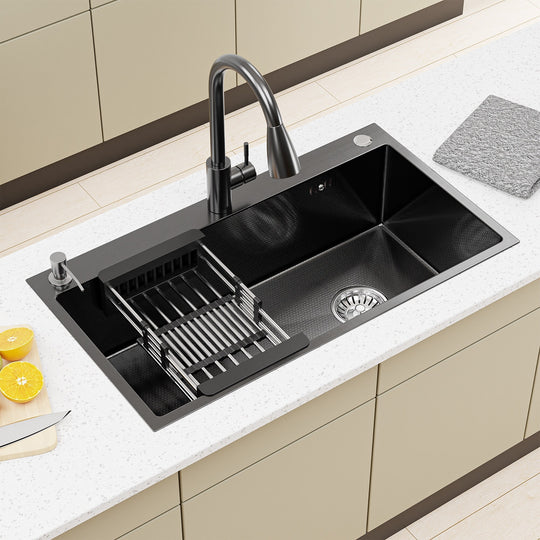 Drop-In/Undermount Single Bowl Stainless Steel Kitchen Sink