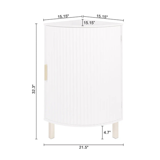 Dorion Corner Channel Front Cabinet