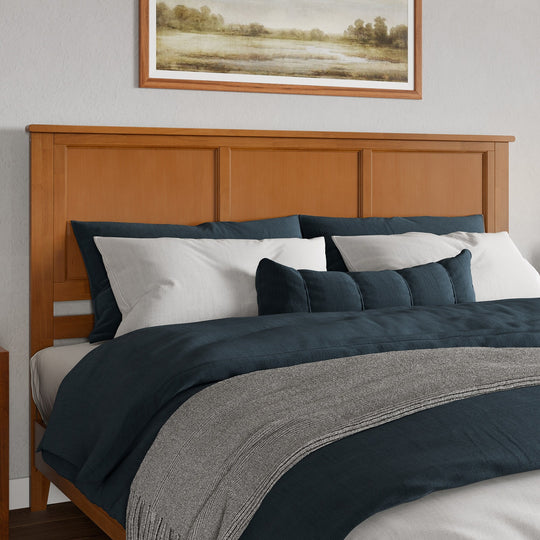 Charlotte Solid Wood Low Profile Platform Bed with Matching Footboard