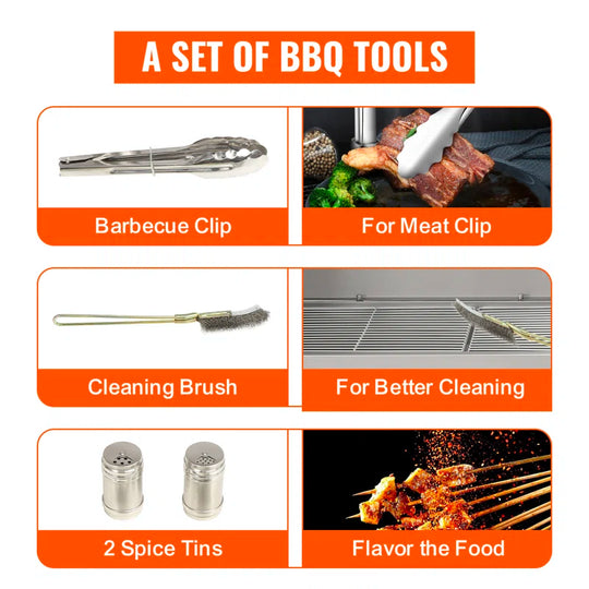 Single Burner Freestanding Wood Burning Gas Grill