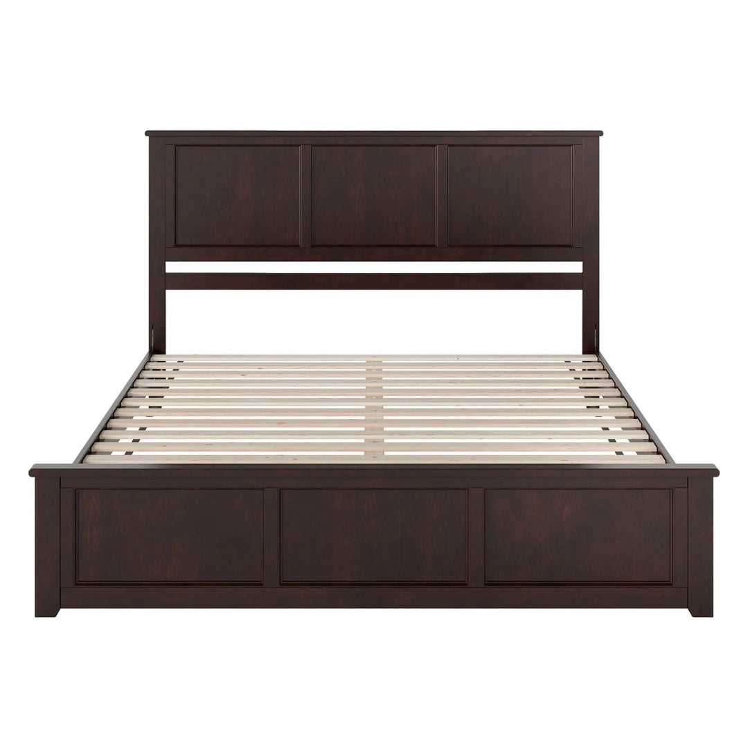 Charlotte Solid Wood Low Profile Platform Bed with Matching Footboard