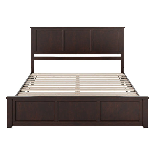 Charlotte Solid Wood Low Profile Platform Bed with Matching Footboard