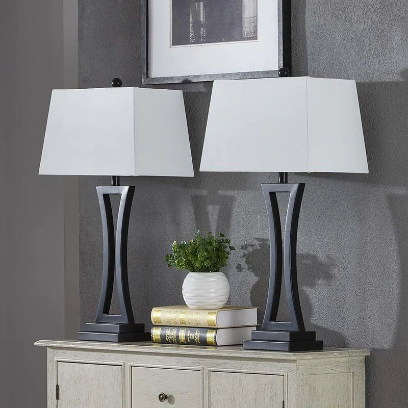 30.75" Bedside Table Lamp Set (Set of 2)