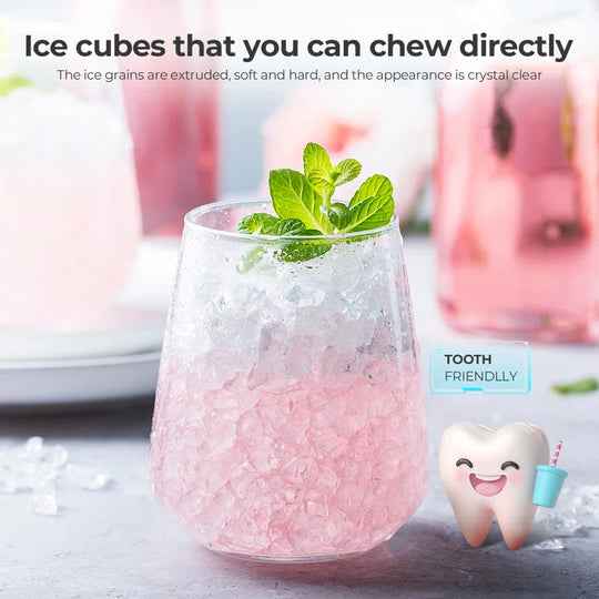 Antarctic Star Coutertop Ice Maker,Portable Stainless Steel Ice Maker Machine 44Lbs/24H Ice Cubes with Auto Self-Cleaning