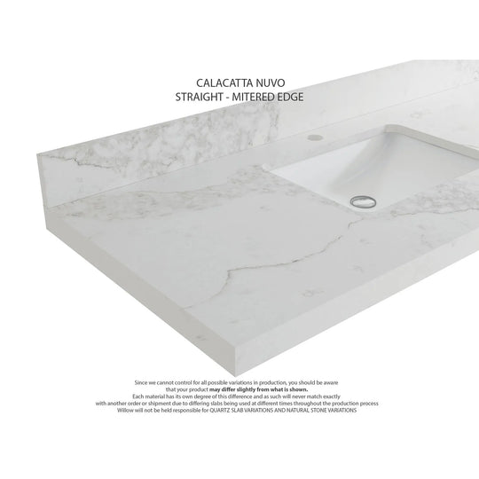 Willow Collection 84 in W X 22 in D X 36 in H Boston Double Bowl Sink Bathroom Vanity with Countertop