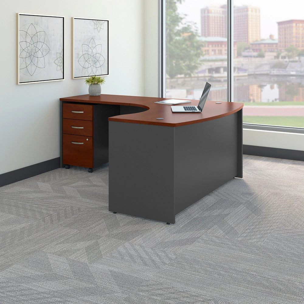 Series C Left Handed L Desk with Drawers by