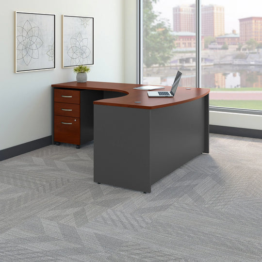 Series C Left Handed L Desk with Drawers by