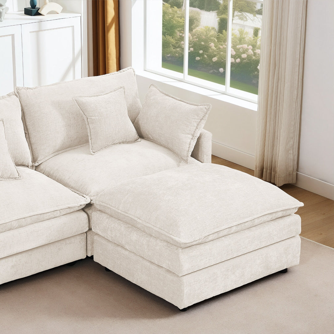 Modular Sectional Sofa, 102 Inch L Shaped Couch Set for Living Room