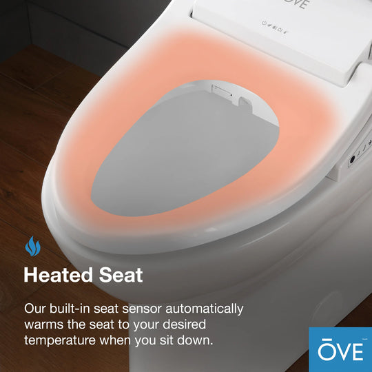 Felix Elongated Electric Bidet Toilet in White