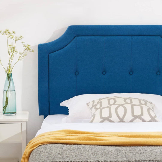 Javlergo Modern Upholstered Bed Frame with Height Adjustable Headboard Heavy-Duty Frame No Box Spring Needed