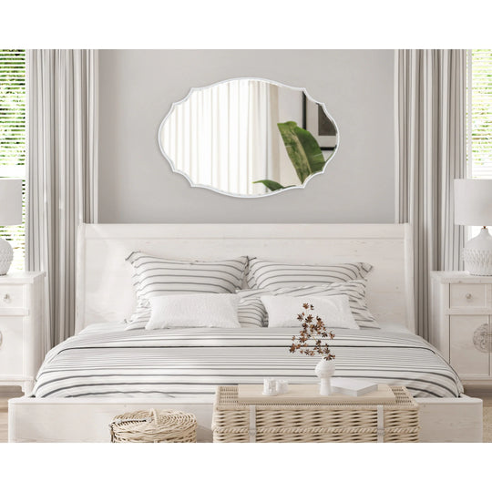 Leanna Scalloped Oval Wall Mirror