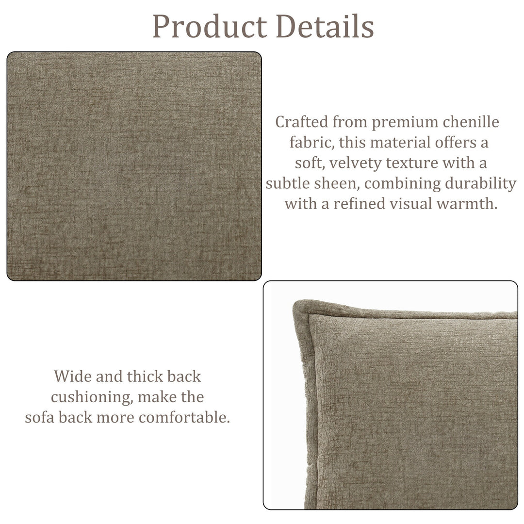 No Assembly Chenille Modular Sectional Sofa Comfy Cloud Couch