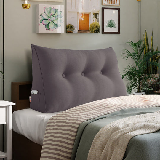 Bed Rest Wedge Reading Pillow Headboard Back Support Cushion