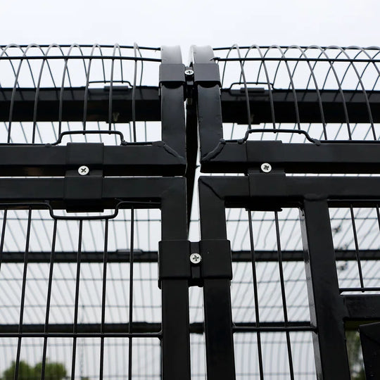 Corwynn 81.6'' Iron Flat Top Floor Bird Cage with Stand