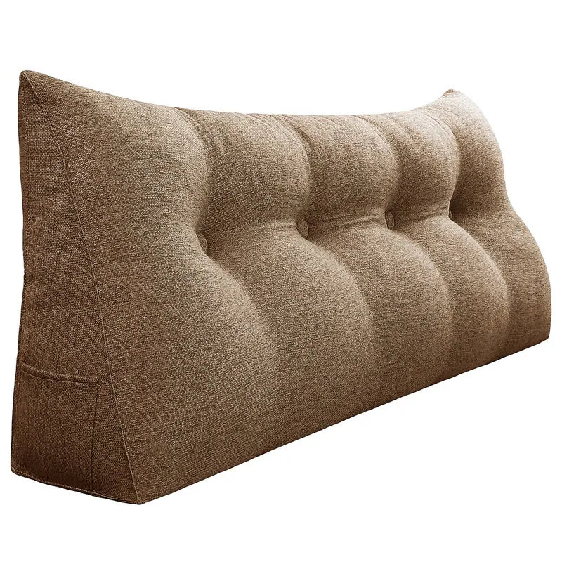 Bed Rest Wedge Reading Pillow Headboard Back Support Cushion
