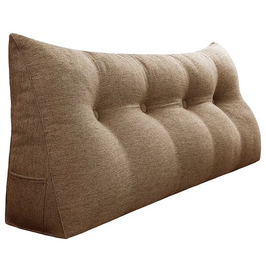 Bed Rest Wedge Reading Pillow Headboard Back Support Cushion