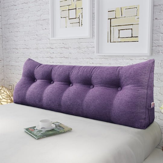 Bed Rest Wedge Reading Pillow Headboard Back Support Cushion