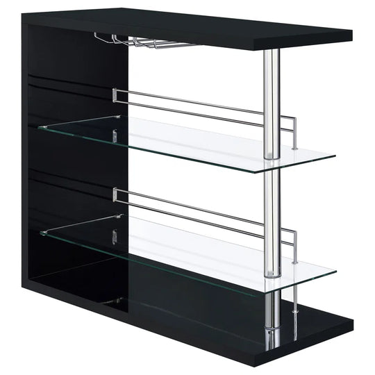 Kwesi Rectangular 2-Shelf Bar Unit - Only Bar Included