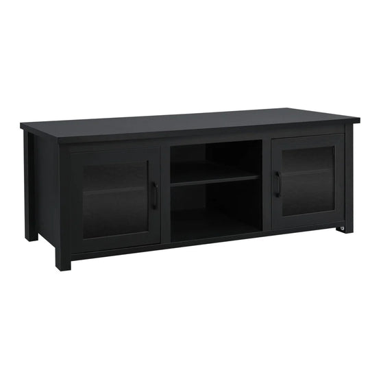Classic TV Stand for up to 80" Tvs-Glass Fronted Doors-Modern Finish - 65"W X 16"D X 23.625"H