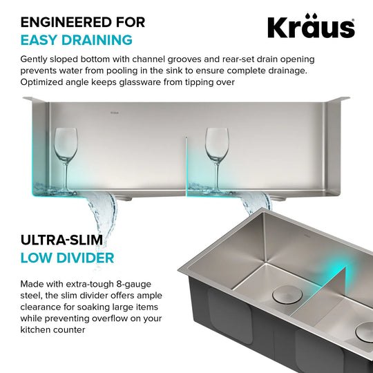 Kore Workstation Undermount Stainless Steel Kitchen Sink