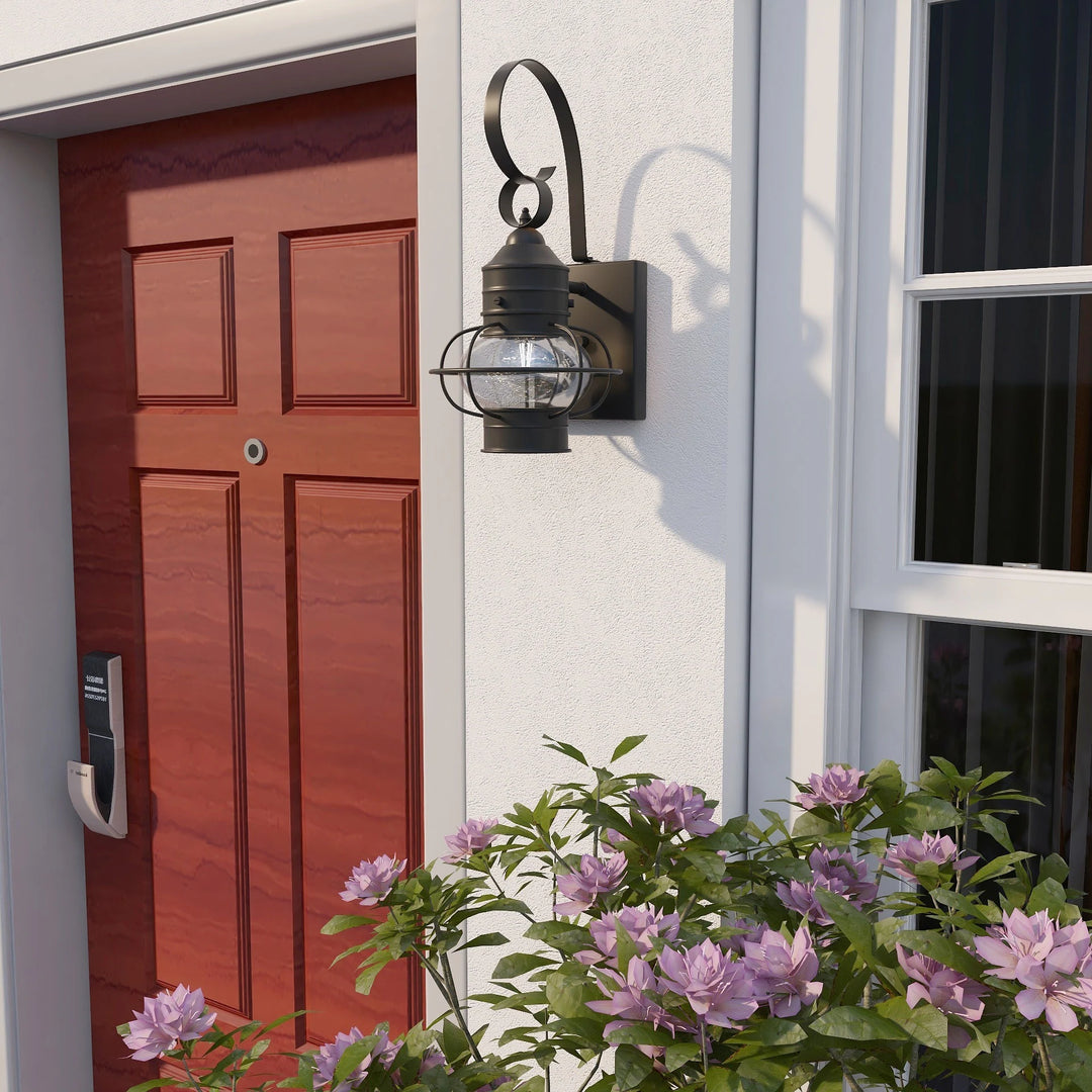 2 Pack 1-Light Outdoor Wall Lantern Lights Set - 9"X10.72"X17.51"