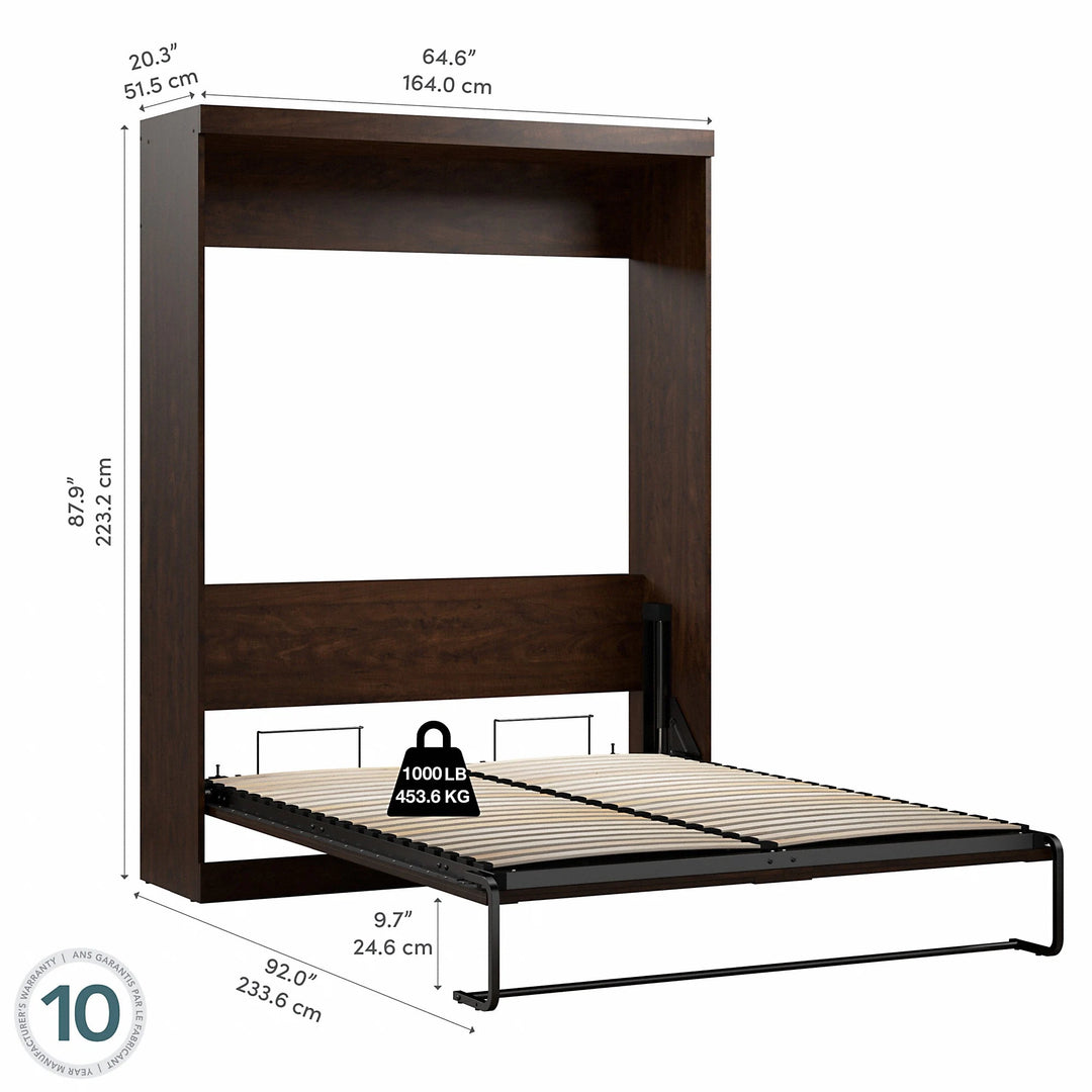 Pur 65W Queen Murphy Bed for Multipurpose Room by