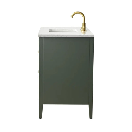 Bilroy Egremt 42'' Single Bathroom Vanity with Engineered Stone Top