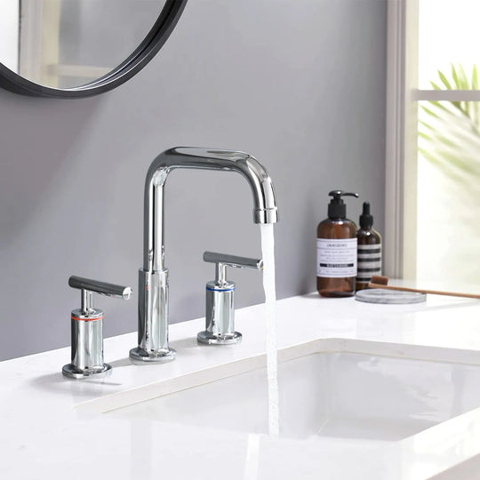 8 Inch Luxury Widespread Bathroom Sink Faucet with Pop-Up Drain