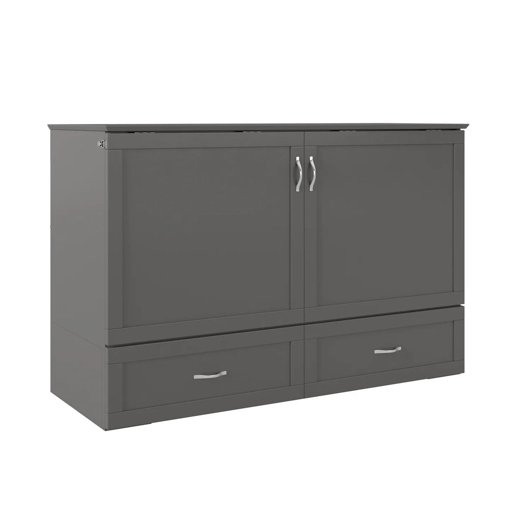 Hamilton Murphy Bed Chest with Mattress and Storage Drawer