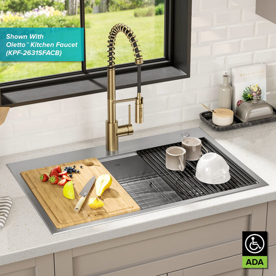 Kore Workstation Drop-In Stainless Steel Kitchen Sink