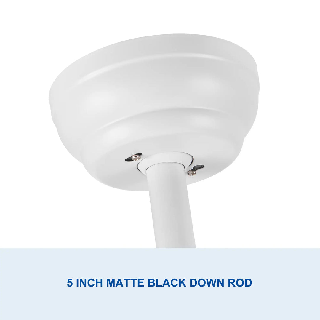 Sofucor 52/60 Inch Ceiling Fan with Integrated LED Light and Remote Control Quiet DC Motor